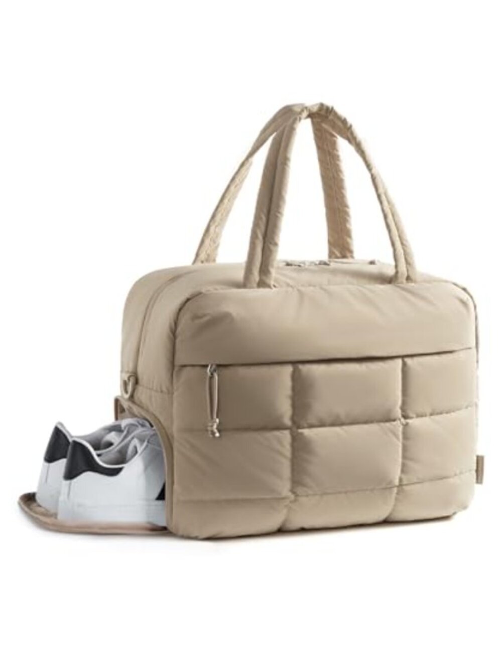 Puffer Travel Duffel Bag Water-Resistant Weekender Gym Bag